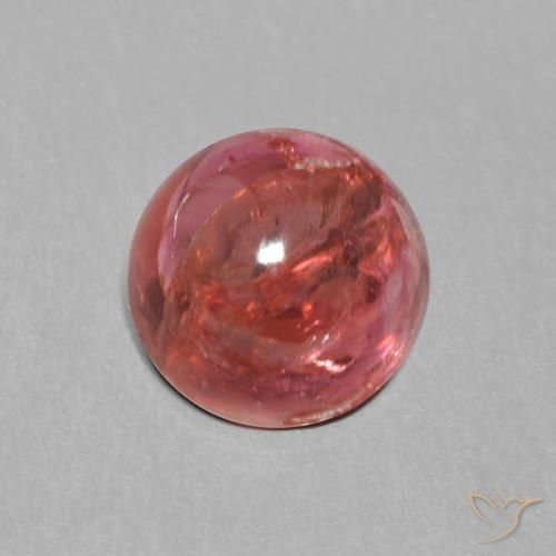 1.35 ct Purple Tourmaline Stone, Natural Tourmaline in Round Cabochon Shape for Sale