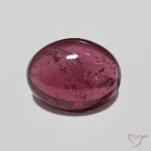2.77 ct Purple Tourmaline, 10.2 x 8 mm Oval Cabochon From Mozambique, Photo A