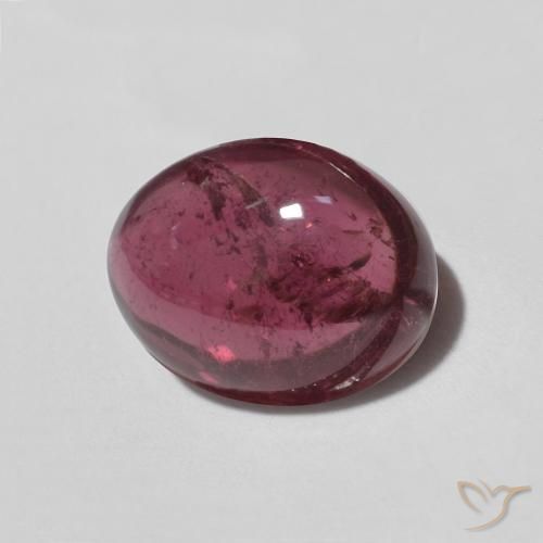 2.77 ct Purple Tourmaline Stone, Natural Tourmaline in Oval Cabochon Shape for Sale