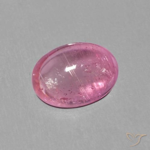1.51 ct Pink Tourmaline Stone, Natural Tourmaline in Oval Cabochon Shape for Sale