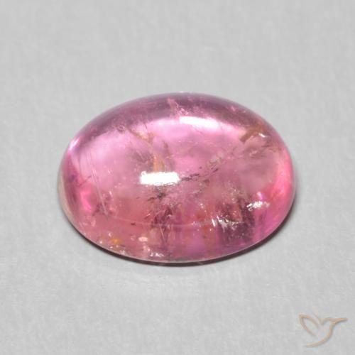 Tourmaline Gemstone in 8 x 6 mm (calibrated) Size for Sale, Tourmaline Stone in Intense Pink Color