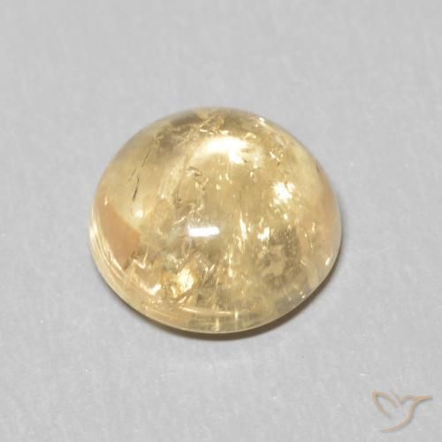 Tourmaline Gemstone in 6 mm (calibrated) Size for Sale, Tourmaline Stone in Cream Color