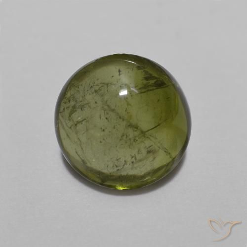 1.53ct Natural Forest Green Tourmaline, Round, Transparent