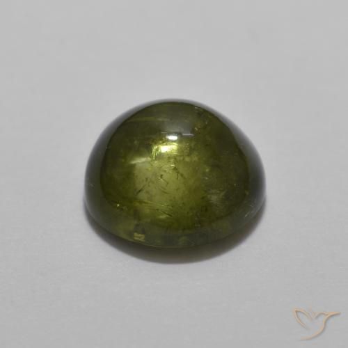 Tourmaline Gemstone in 7 mm (calibrated) Size for Sale, Tourmaline Stone in Forest Green Color