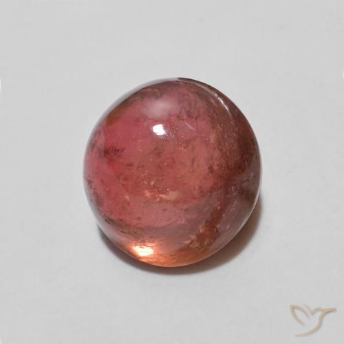 1.17 ct Pink Tourmaline Stone, Natural Tourmaline in Round Cabochon Shape for Sale