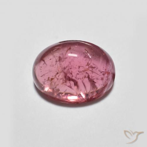 1.63ct Natural Medium Pink Tourmaline, Oval, Transparent