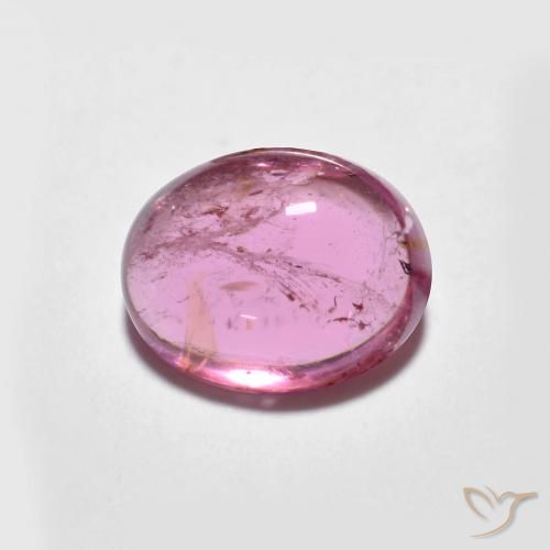 1.60 ct Pink Tourmaline Stone, Natural Tourmaline in Oval Cabochon Shape for Sale