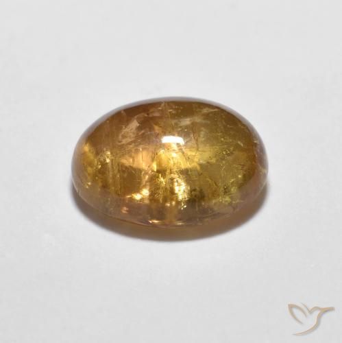 Tourmaline Gemstone in 8 x 6 mm (calibrated) Size for Sale, Tourmaline Stone in Golden-Brown Color