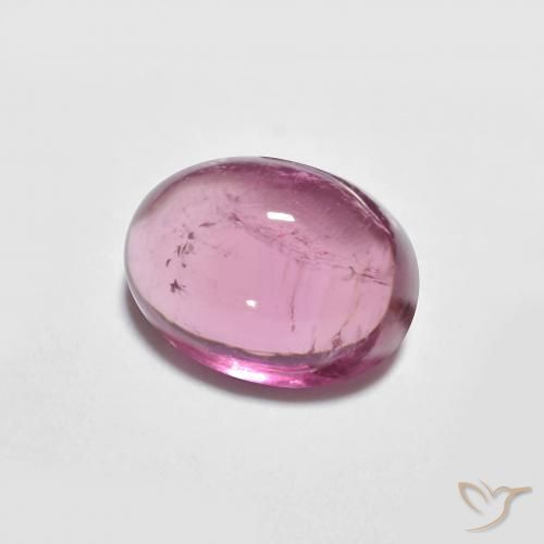 1.62 ct Pink Tourmaline Stone, Natural Tourmaline in Oval Cabochon Shape for Sale