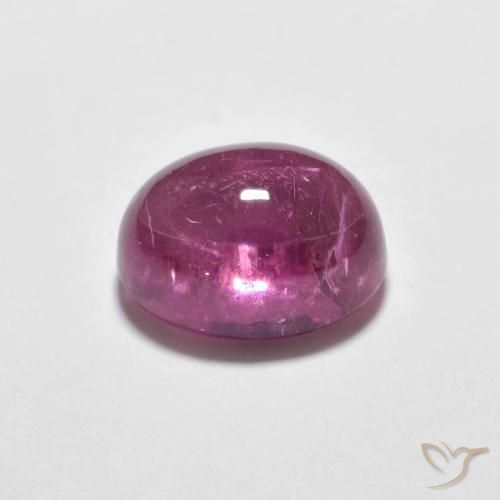 Tourmaline Gemstone in 7.6 x 5.7 mm Size for Sale, Tourmaline Stone in Deep Pink Color