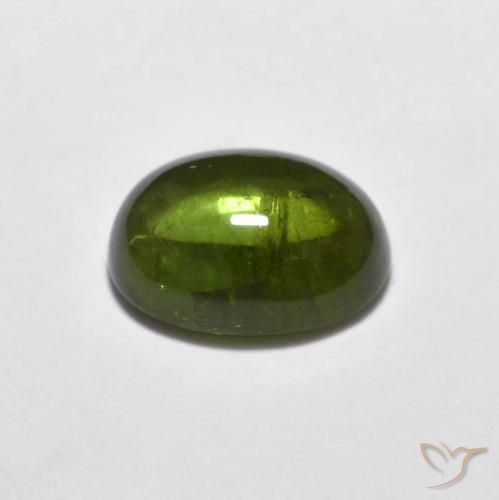 Tourmaline Gemstone in 8 x 6 mm (calibrated) Size for Sale, Tourmaline Stone in Seaweed Green Color