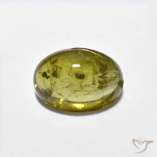 1.56ct Natural Medium-Dark Gold Tourmaline, Oval, Transparent