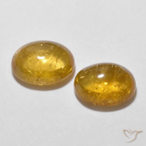 Tourmaline Gemstones in 8 x 6 mm (calibrated) Size for Sale, Tourmaline Stones in Dark Golden Color