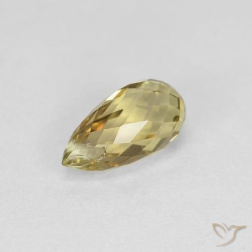 Tourmaline Gemstone in 7.5 x 3.8 mm Size for Sale, Tourmaline Stone in Earthy Gold Color