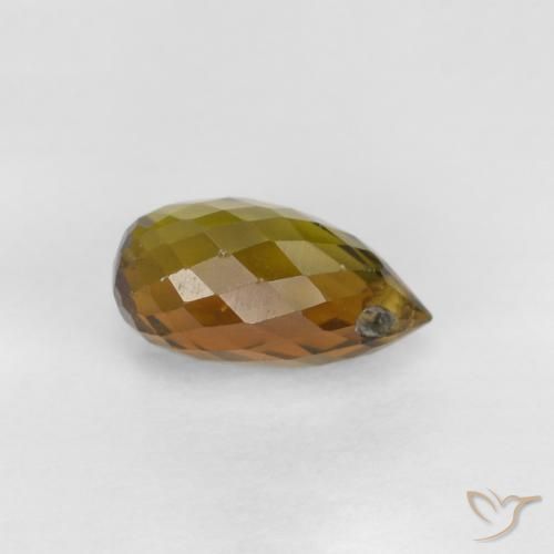 Tourmaline Gemstone in 7 x 4.3 mm Size for Sale, Tourmaline Stone in Warm Brown Color