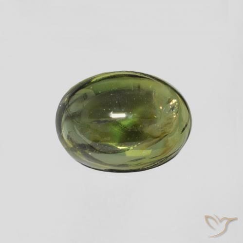1.31ct Natural Brownish Green Tourmaline, Oval, Transparent