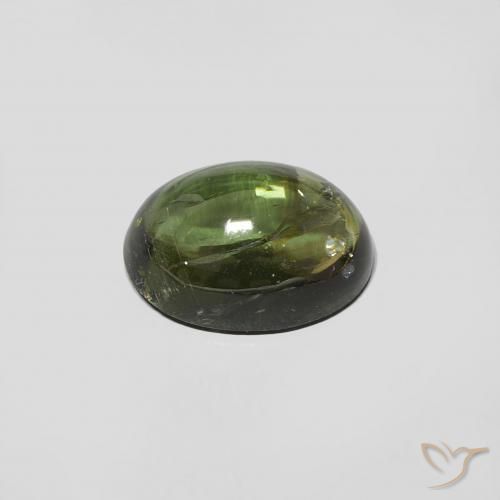 Tourmaline Gemstone in 8 x 6 mm (calibrated) Size for Sale, Tourmaline Stone in Brownish Green Color