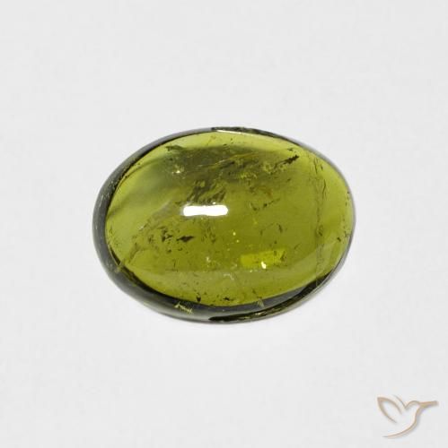 1.23ct Natural Yellowish Green Tourmaline, Oval, Transparent