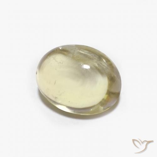 1.79 ct Yellow Tourmaline Stone, Natural Tourmaline in Oval Cabochon Shape for Sale