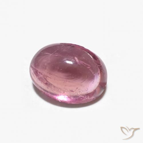 1.51 ct Pink Tourmaline Stone, Natural Tourmaline in Oval Cabochon Shape for Sale