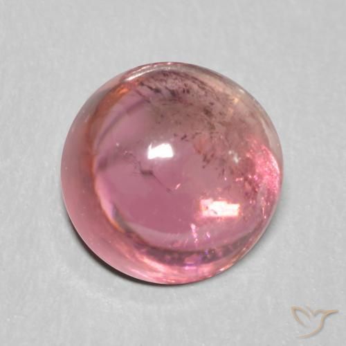 1.09 ct Purple Tourmaline Stone, Natural Tourmaline in Round Cabochon Shape for Sale