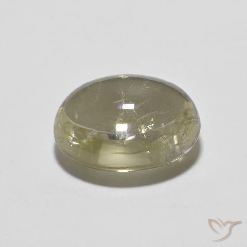 Tourmaline Gemstone in 10 x 8 mm (calibrated) Size for Sale, Tourmaline Stone in Medium-Light Yellow Color