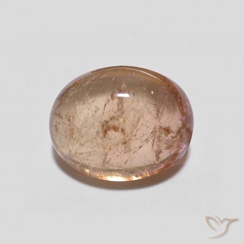 2.70ct Natural Light Grapefruit Pink Tourmaline, Oval, Transparent
