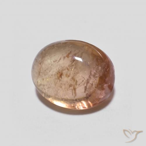 2.70 ct Pink Tourmaline Stone, Natural Tourmaline in Oval Cabochon Shape for Sale