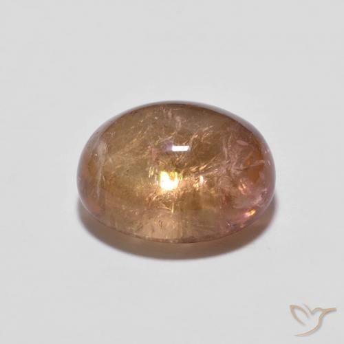 Tourmaline Gemstone in 9 x 7 mm (calibrated) Size for Sale, Tourmaline Stone in Light Grapefruit Pink Color
