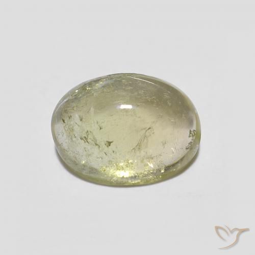 1.86ct Natural Medium Yellow-Green Tourmaline, Oval, Transparent