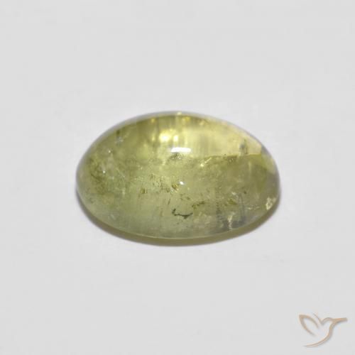 Tourmaline Gemstone in 9 x 7 mm (calibrated) Size for Sale, Tourmaline Stone in Medium Yellow-Green Color
