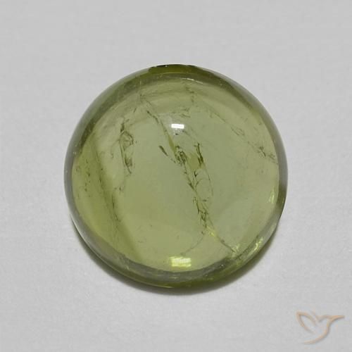 0.82ct Natural Light Green Tourmaline, Round, Transparent