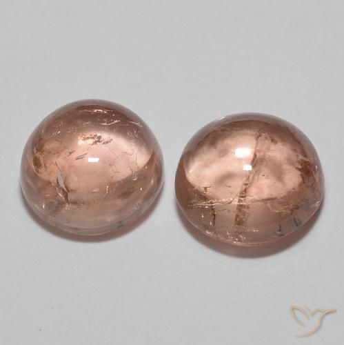 Tourmaline Gemstones in 6.5 mm (calibrated) Size for Sale, Tourmaline Stones in Light Pink Color