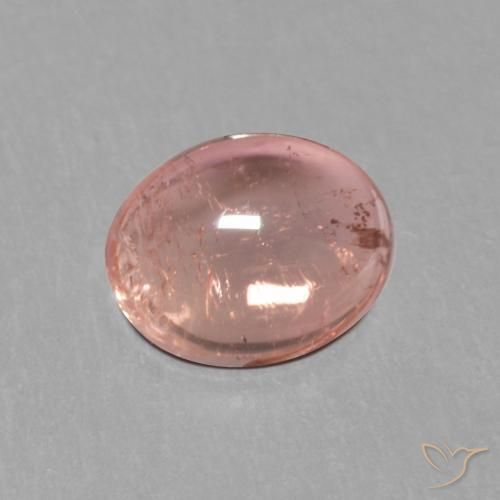 0.98 ct Pink Tourmaline Stone, Natural Tourmaline in Oval Cabochon Shape for Sale