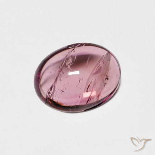 1.36 ct Purple Tourmaline Stone, Natural Tourmaline in Oval Cabochon Shape for Sale