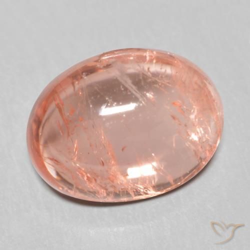 1.79 ct Pink Tourmaline Stone, Natural Tourmaline in Oval Cabochon Shape for Sale