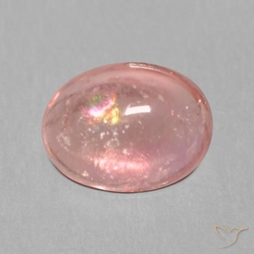 Tourmaline Ovale en damier des États-Unis 1,28 ct, dimension 7,8 x 5,8mm, pureté Transparent, pierre gemme naturelle Non traité, 1 pièce de tourmaline de couleur Rose bubblegum, dureté Mohs de 7 à 7.5 convient aux bijoux de tous les jours, pierre de sagesse, Année de la pierre précieuse du tigre, Photo A