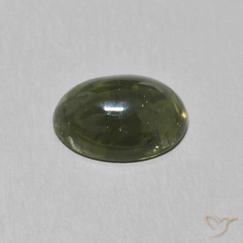 Tourmaline Gemstone in 8 x 6 mm (calibrated) Size for Sale, Tourmaline Stone in Forest Green Color