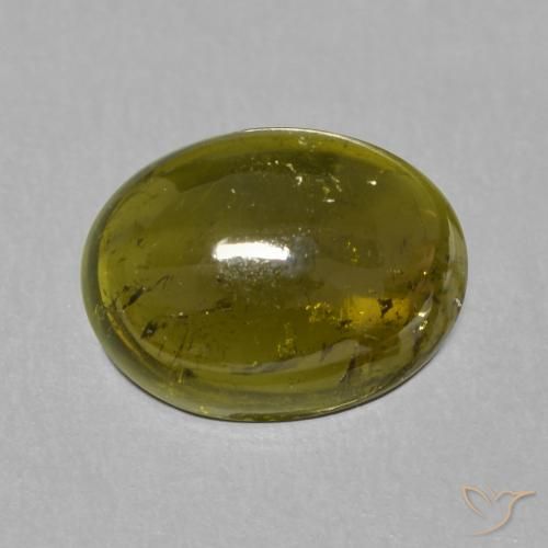 1.50ct Natural Yellowish Green Tourmaline, Oval, Transparent