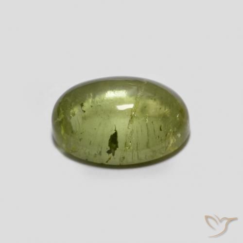 Tourmaline Gemstone in 8 x 6 mm (calibrated) Size for Sale, Tourmaline Stone in Yellowish Green Color