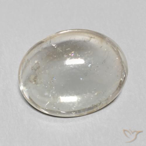 2.98 ct Gray Tourmaline Stone, Natural Tourmaline in Oval Cabochon Shape for Sale