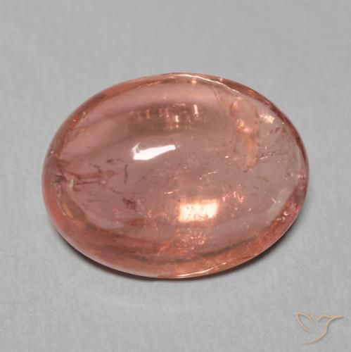 2.27 ct Pink Tourmaline Stone, Natural Tourmaline in Oval Cabochon Shape for Sale