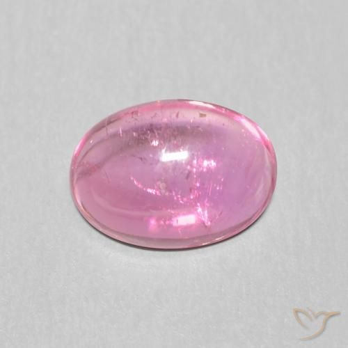 1.18 ct Purple Tourmaline Stone, Natural Tourmaline in Oval Cabochon Shape for Sale