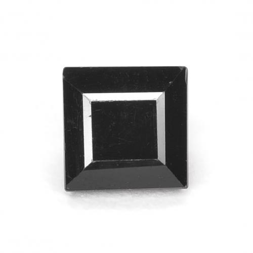 Tormalina 4,8 x 4,8mm nero Taglio quadrato dal Mozambico, peso di 0,66 ct, gemma naturale non trattati in purezza Opaque, 1 pezzo Tormalina - Colore: Nero, durezza Mohs di 7 - 7,5 adatto per gioielli da indossare ogni giorno, Pietra ricettiva, Photo A