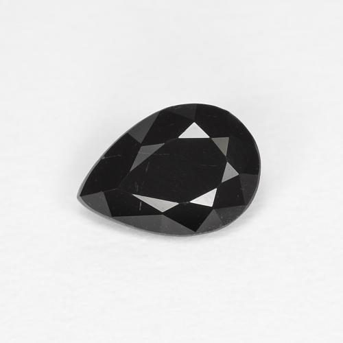 6,4 x 4,5mm Tormalina nero Sfaccettatura a pera dal Mozambico, peso di 0,47 ct, pietra preziosa naturale non trattati in purezza Opaque, Tormalina 1pz - il colore è Nero, durezza Mohs di 7 - 7,5 adatto per gioielli da indossare ogni giorno, Pietra ricettiva, Photo A