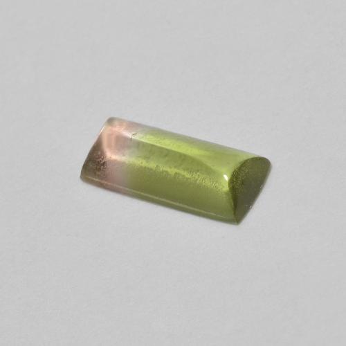 0,35 ct baguetteschliff Turmalin aus Mosambik, Größe: 7,1 x 3mm, Reinheit: Transparent, Garantiert echter Edelstein, 1 Stück Turmalin in Zweifarbig Farbe, Mohs-Härte von 7 - 7,5 Geeignet für den täglichen Gebrauch im Schmuck, Waage Sternzeichen, Photo A