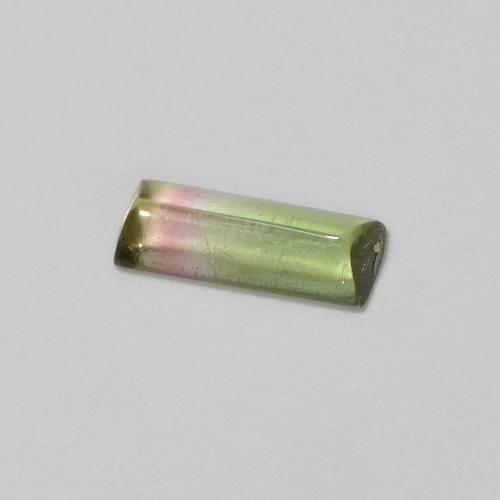 0,23 ct baguetteschliff Turmalin aus Mosambik, Größe: 6,6 x 2,3mm, Reinheit: Transparent, Garantiert echter Edelstein, 1 Stück Turmalin in Zweifarbig Farbe, Mohs-Härte von 7 - 7,5 Geeignet für den täglichen Gebrauch im Schmuck, Empfänglicher Stein, Photo A