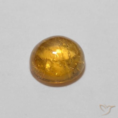Tourmaline Gemstone in 6 mm (calibrated) Size for Sale, Tourmaline Stone in Medium Orange Color