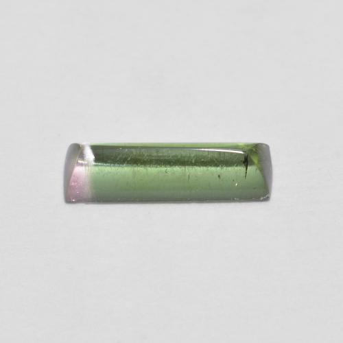 0,52 ct baguetteschliff zweifarbiger Turmalin aus Mosambik, Größe 8,8 x 2,8mm, natürlicher Edelstein, Transparent Reinheit, 1 Stück baguetteschliff Turmalin, Mohs-Härte von 7 - 7,5 Geeignet für den täglichen Gebrauch im Schmuck , Empfänglicher Stein, Photo A