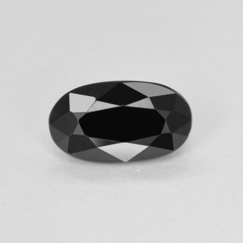 Tourmaline Noire oval facet de Tanzanie, 7,1 x 4,1mm, poids de 0,66 ct, pierre gemme naturelle Non traité de pureté Opaque , 1 pièce de tourmaline, couleur Schorl, dureté Mohs de 7 à 7.5 convient aux bijoux de tous les jours, pierre de sagesse, Année de la pierre précieuse du tigre, Photo A